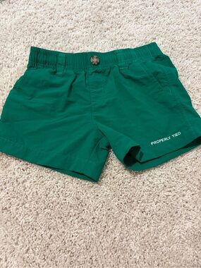 Properly Tied Emerald Green Kids' Athletic Shorts